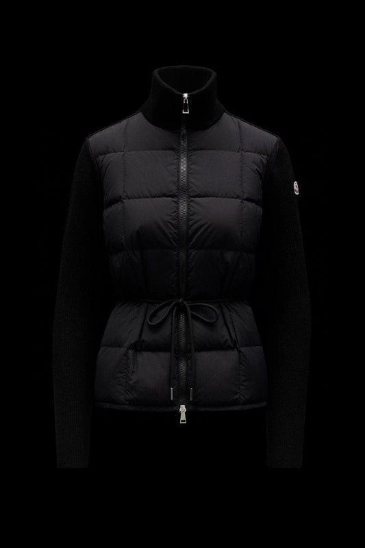 Moncler Women's Sweater-Sleeve Down Jacket