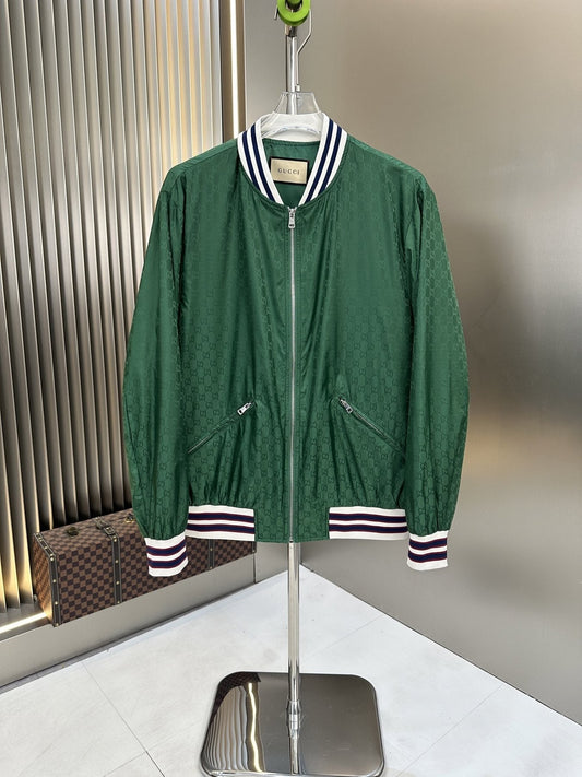 Gucci Allover Monogram Bomber Jacket