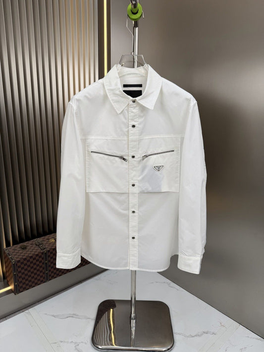 Prada Zip Detail Overshirt Jacket