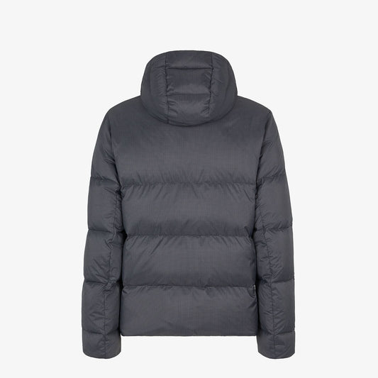 Fendi Grey Quilted Hooded Puffer Jacket