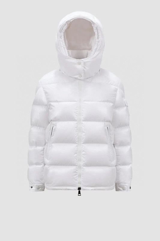 Moncler Maire Hooded Glossy Puffer Coat