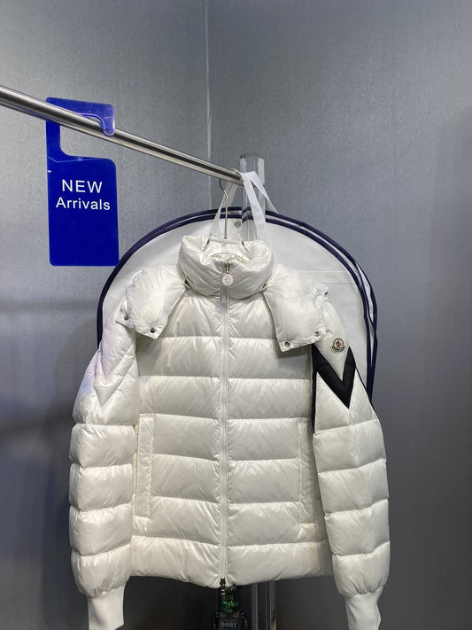 Moncler Glossy Hooded Puffer Coat