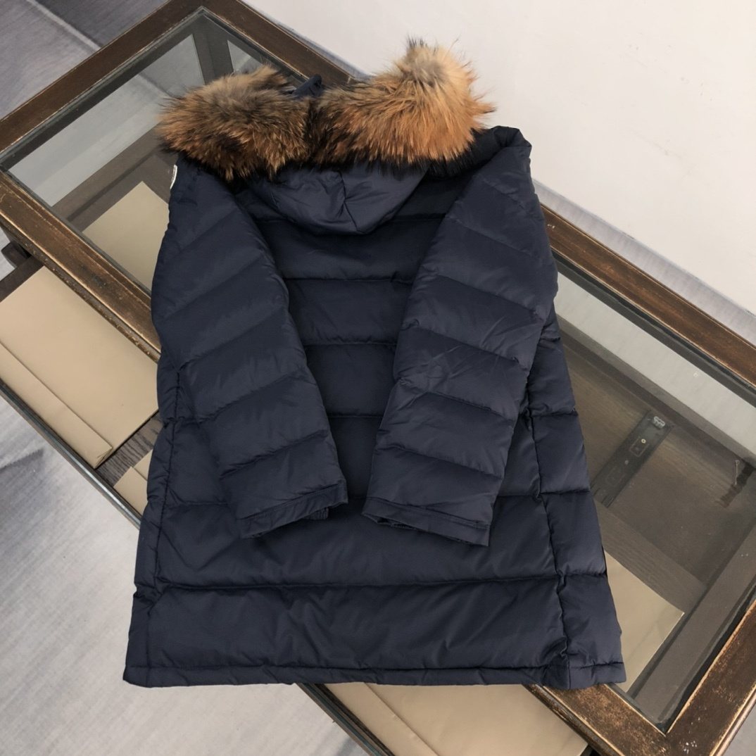 Moncler Hooded Long Down Coat