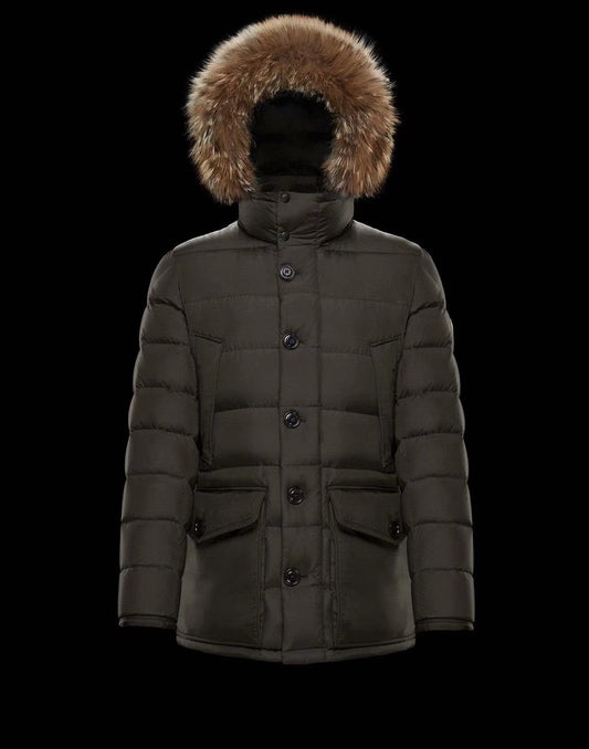 Moncler Hooded Long Down Coat