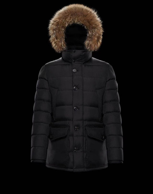 Moncler Hooded Long Down Coat