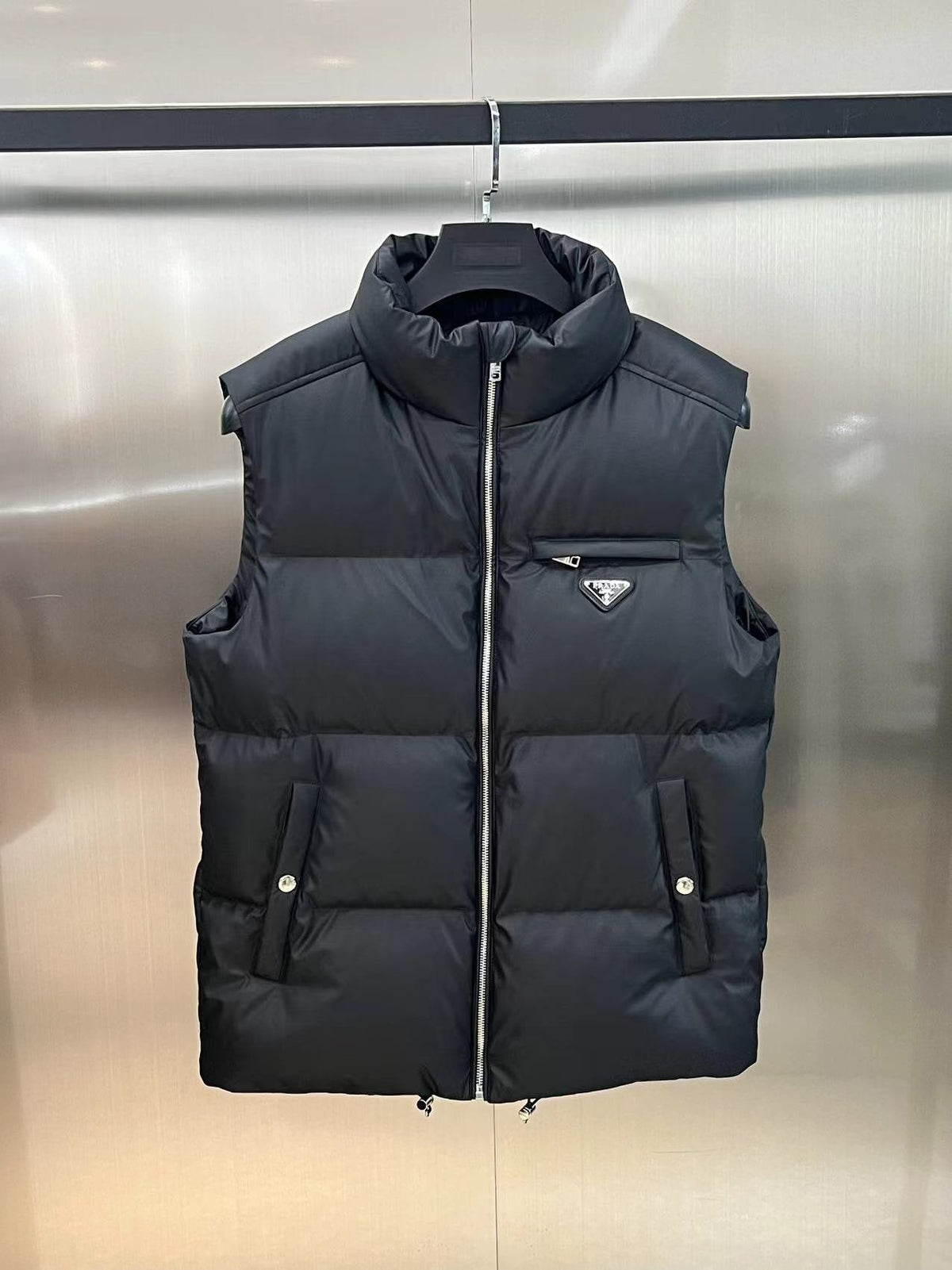 Prada Triangle Badge Padded Vest