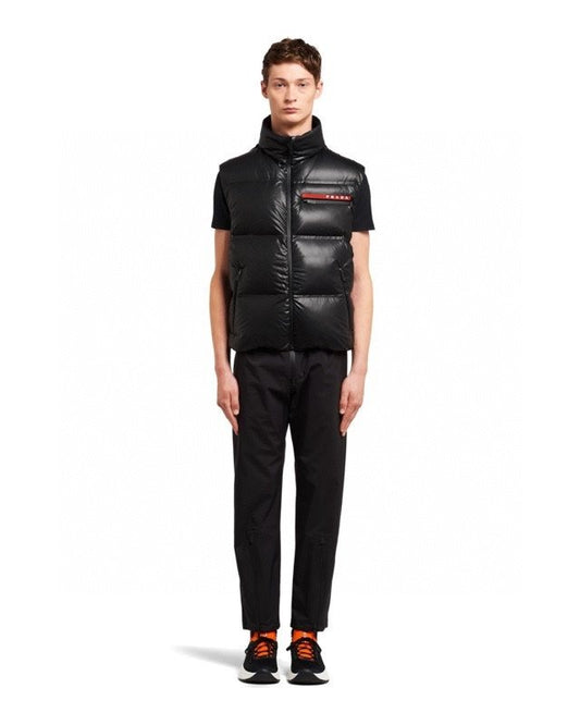 Prada Black Quilted Down Vest