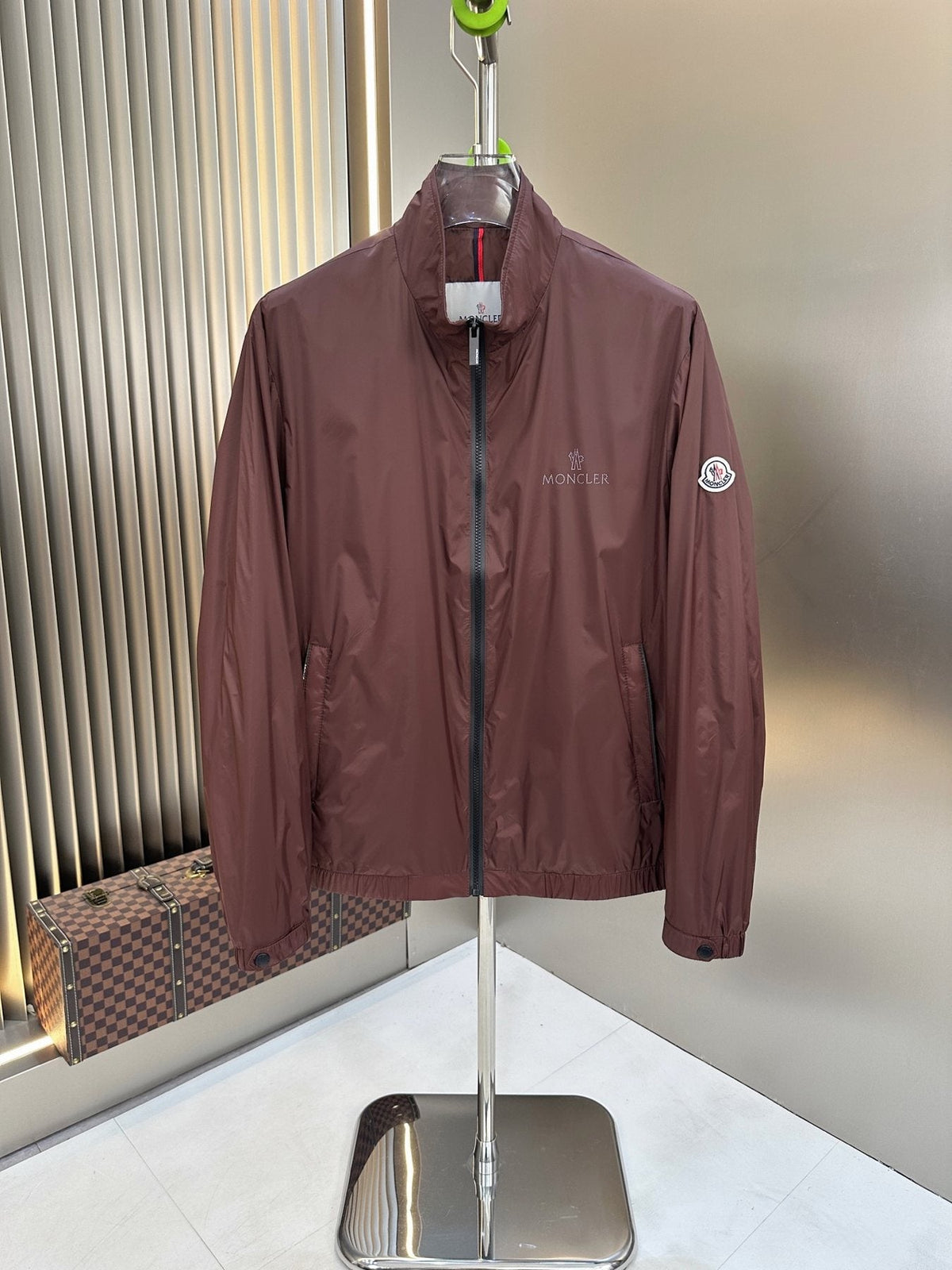 Moncler Stand-Collar Full-Zip Jacket