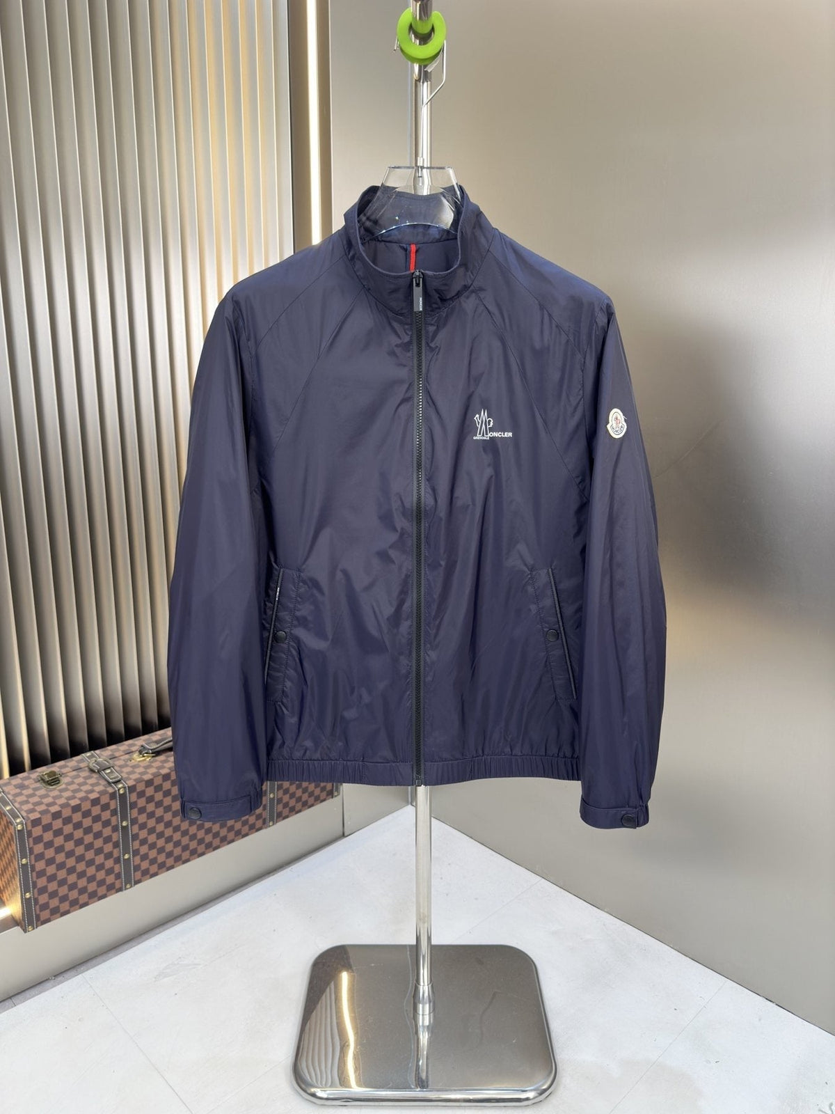 Moncler Lightweight Stand-Collar Zip Jacket