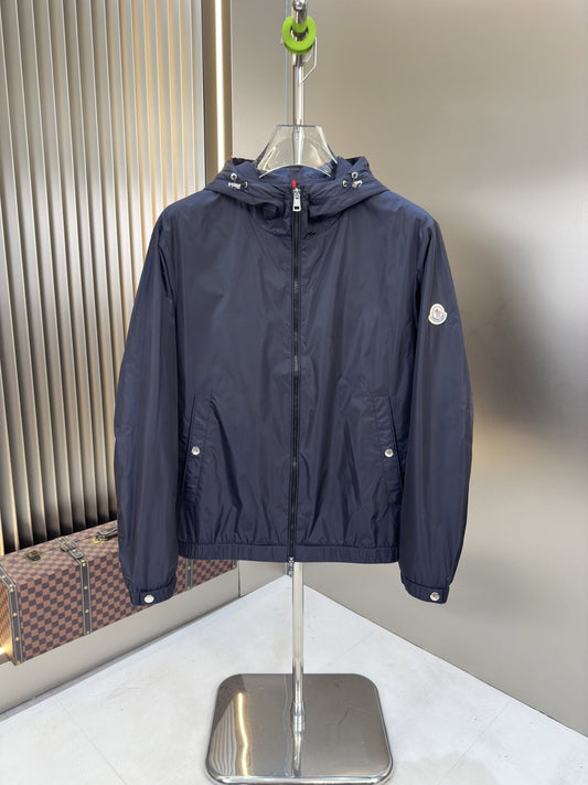 Moncler Hooded Zip-Front Jacket